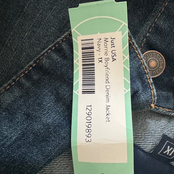 Just USA Jean Jacket - size 1X - Picture 5 of 7